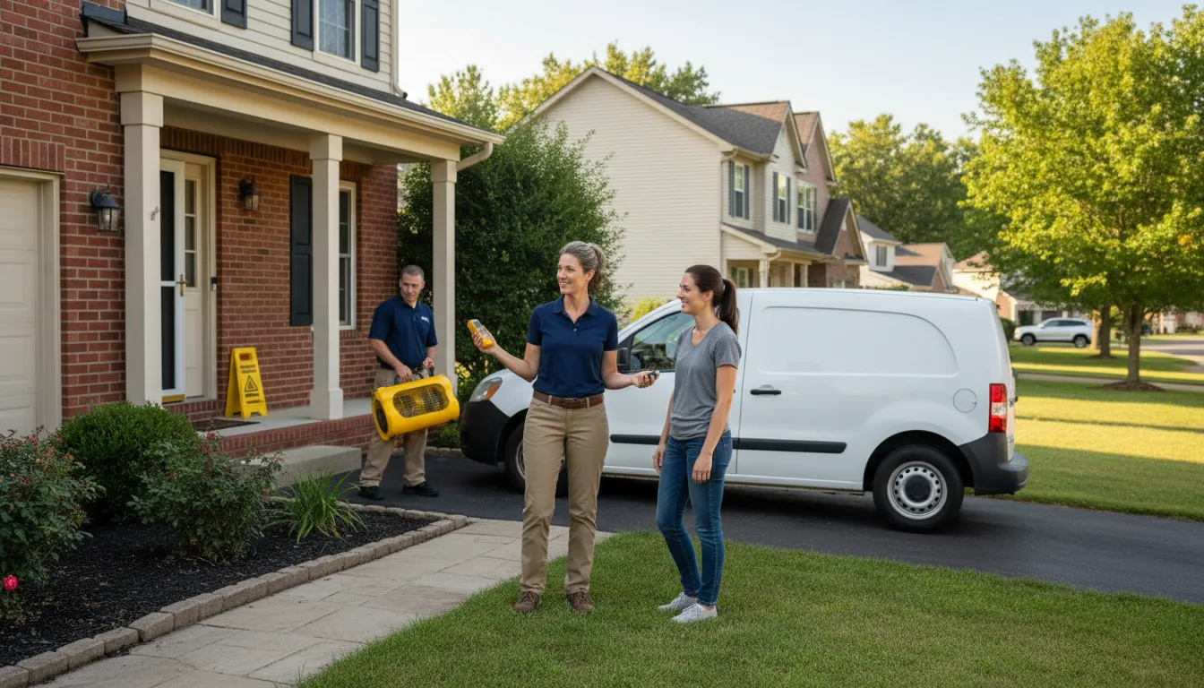 Residential water damage restoration in Ragland, AL